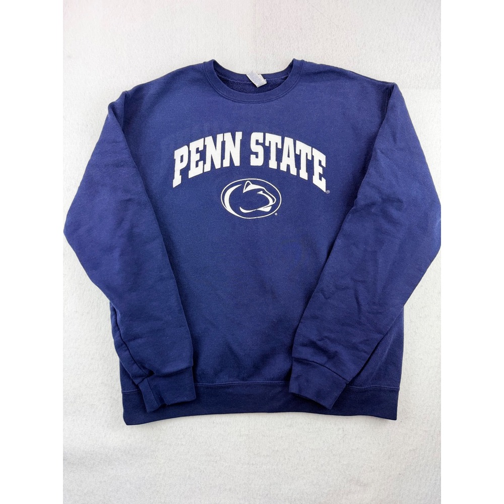 Title: Penn State Nittany Lions Jerzees Crewneck Sweatshirt Navy Blue Size M